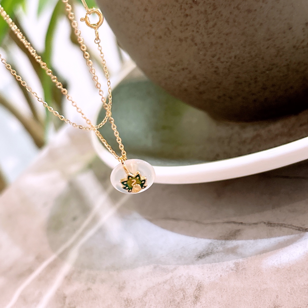 Low Allergy Silver Necklace Pure Banquet Gold