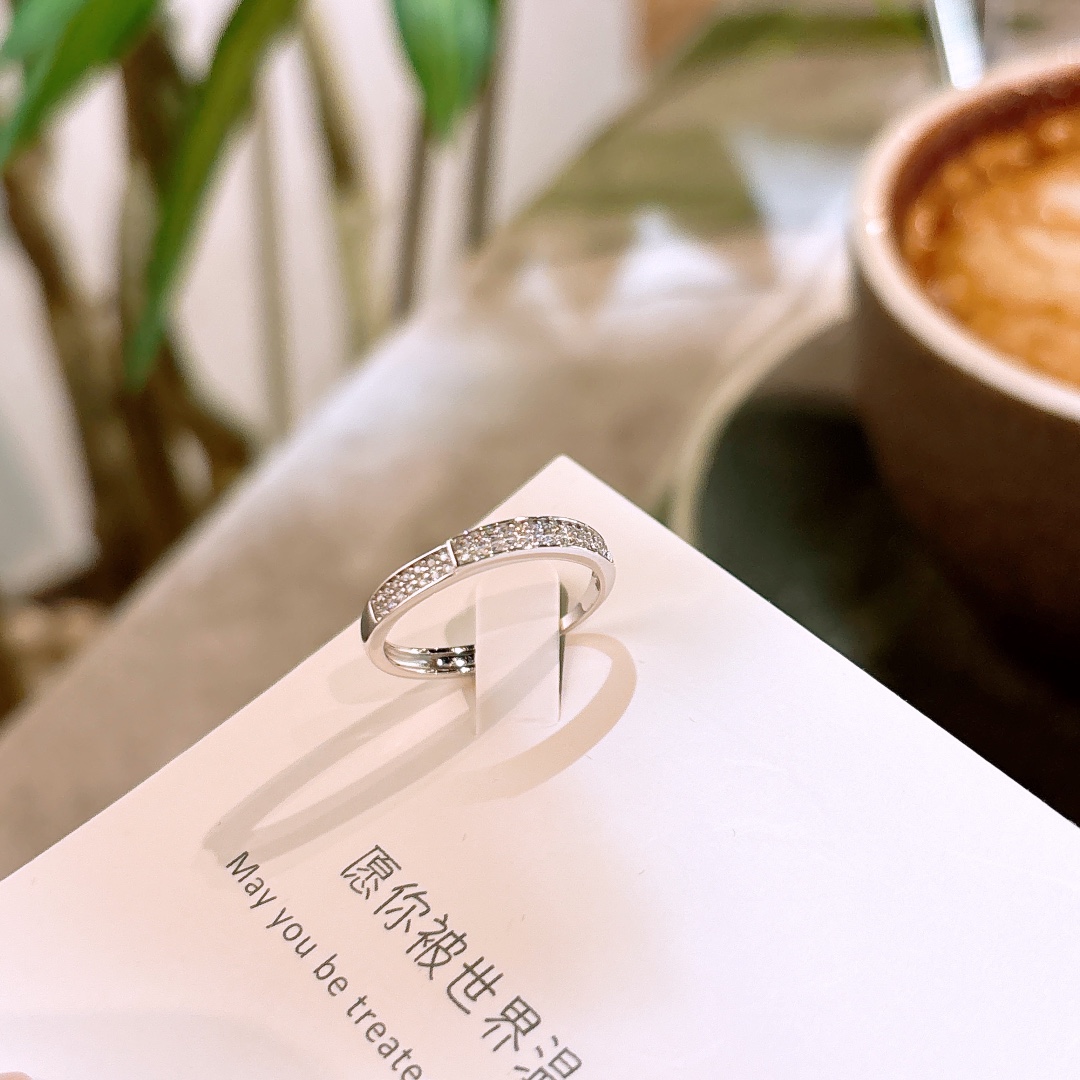 S925 Sterling Silver Ring Precision Gift for Her Gold