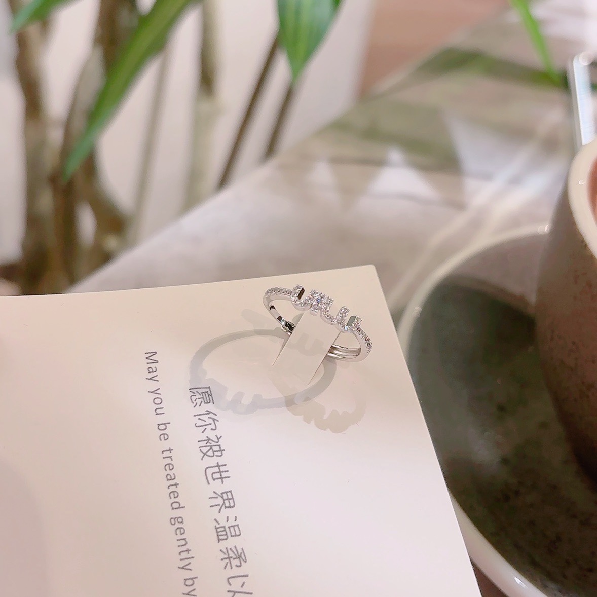 Hypoallergenic Silver Ring Girly Everyday Wear Gold