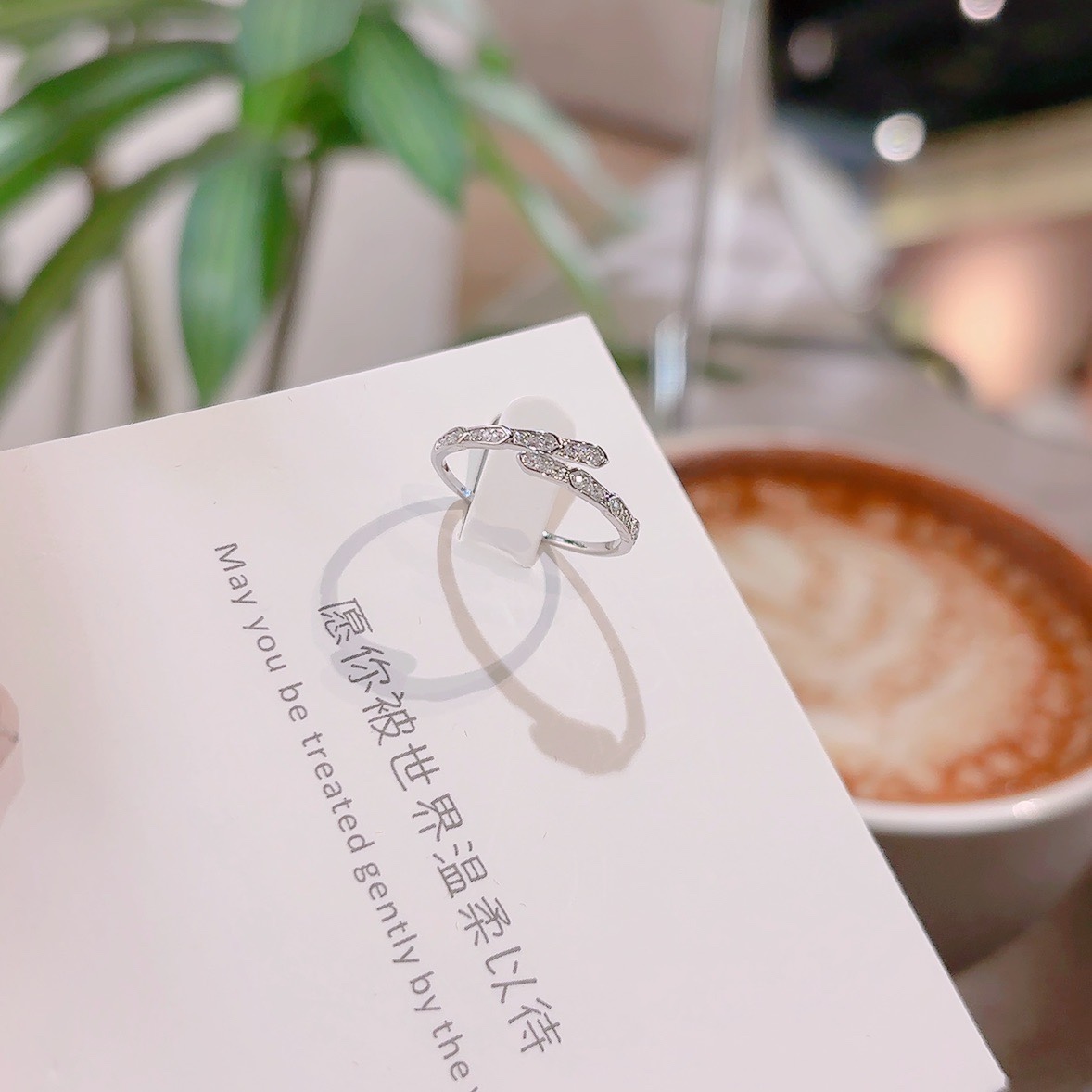 Low Allergy Silver Ring Sweet Mother's Day Silver