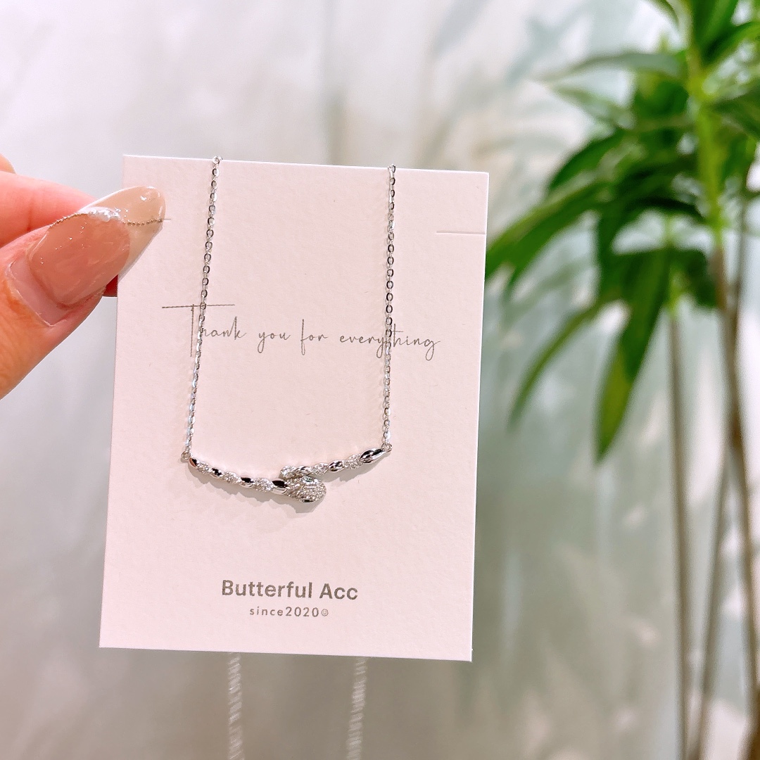 Solid Silver Necklace Delicate Proposal Gold