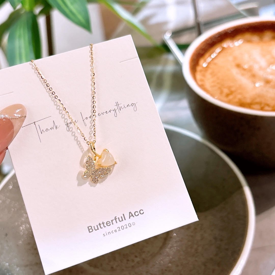 Hypoallergenic Silver Hetian Jade Necklace Chic Wedding Gold