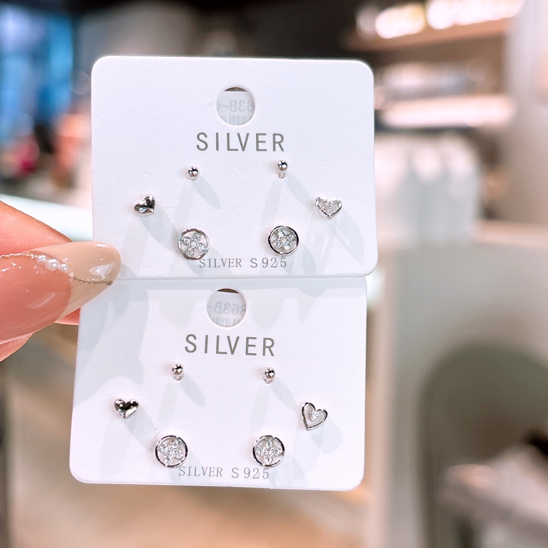 925 Silber Ohrringe Weich Hochzeitsgeschenk Gold