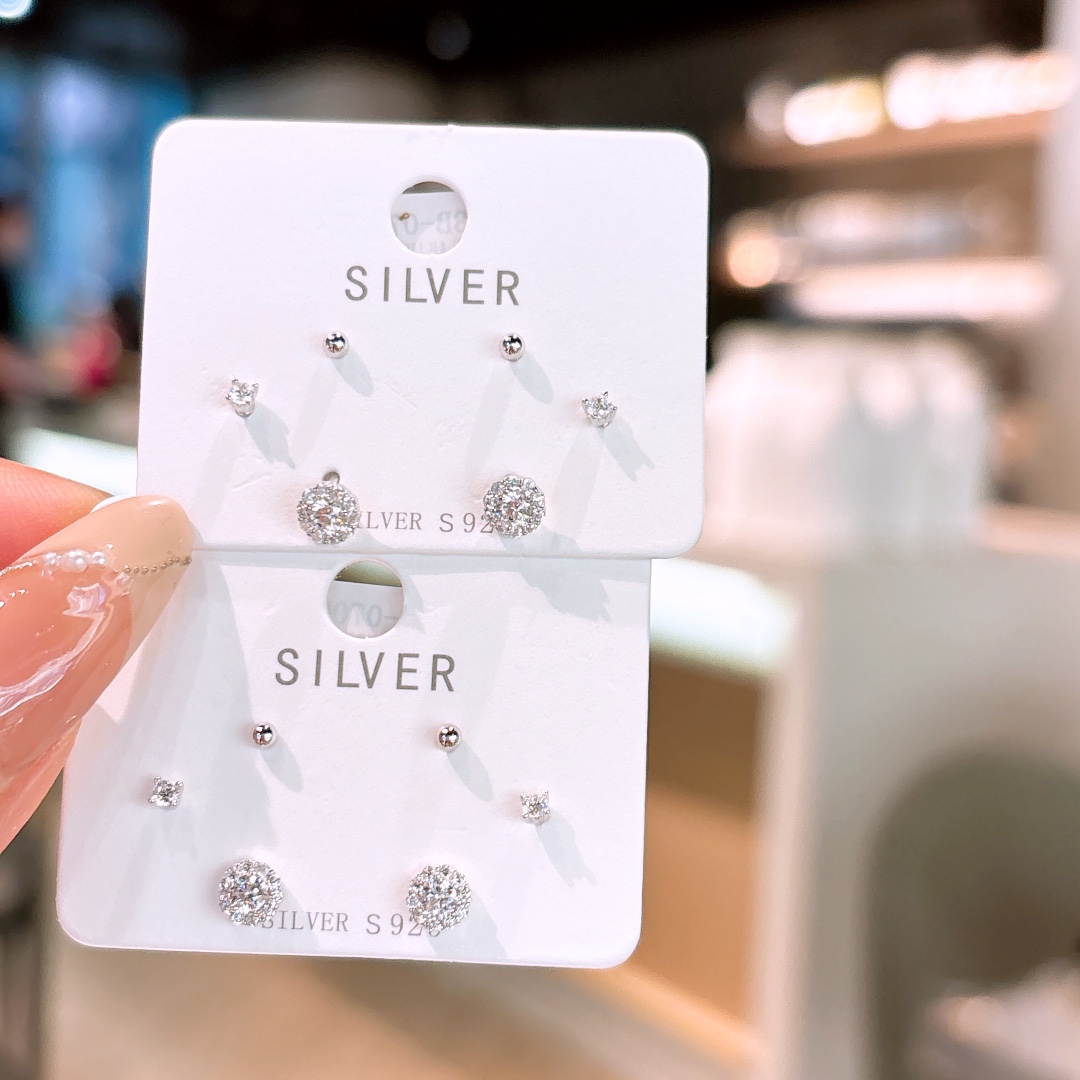 Fine Silver Earrings Chic Proposal Gold