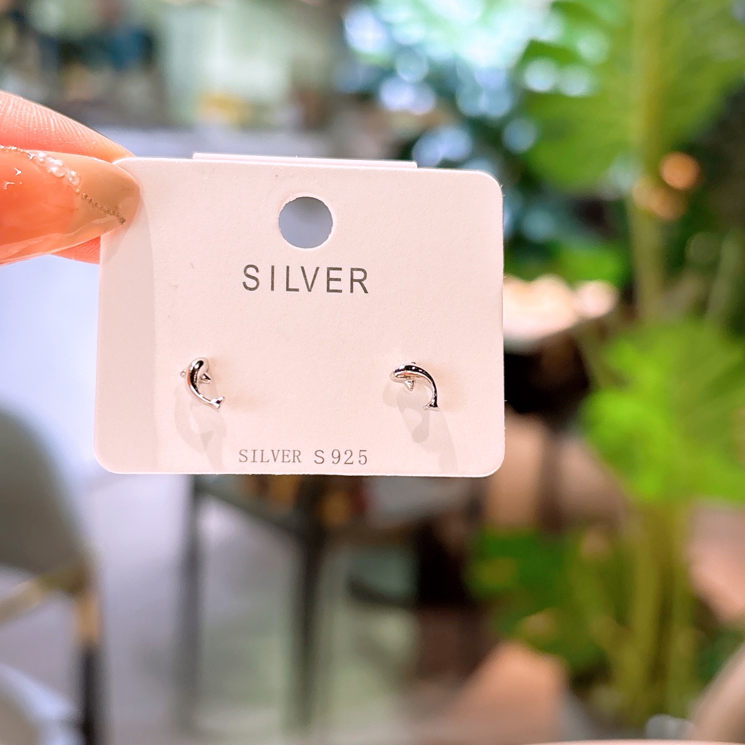 S925 Sterlingsilber Ohrringe Verspielt Heiratsantrag Gold