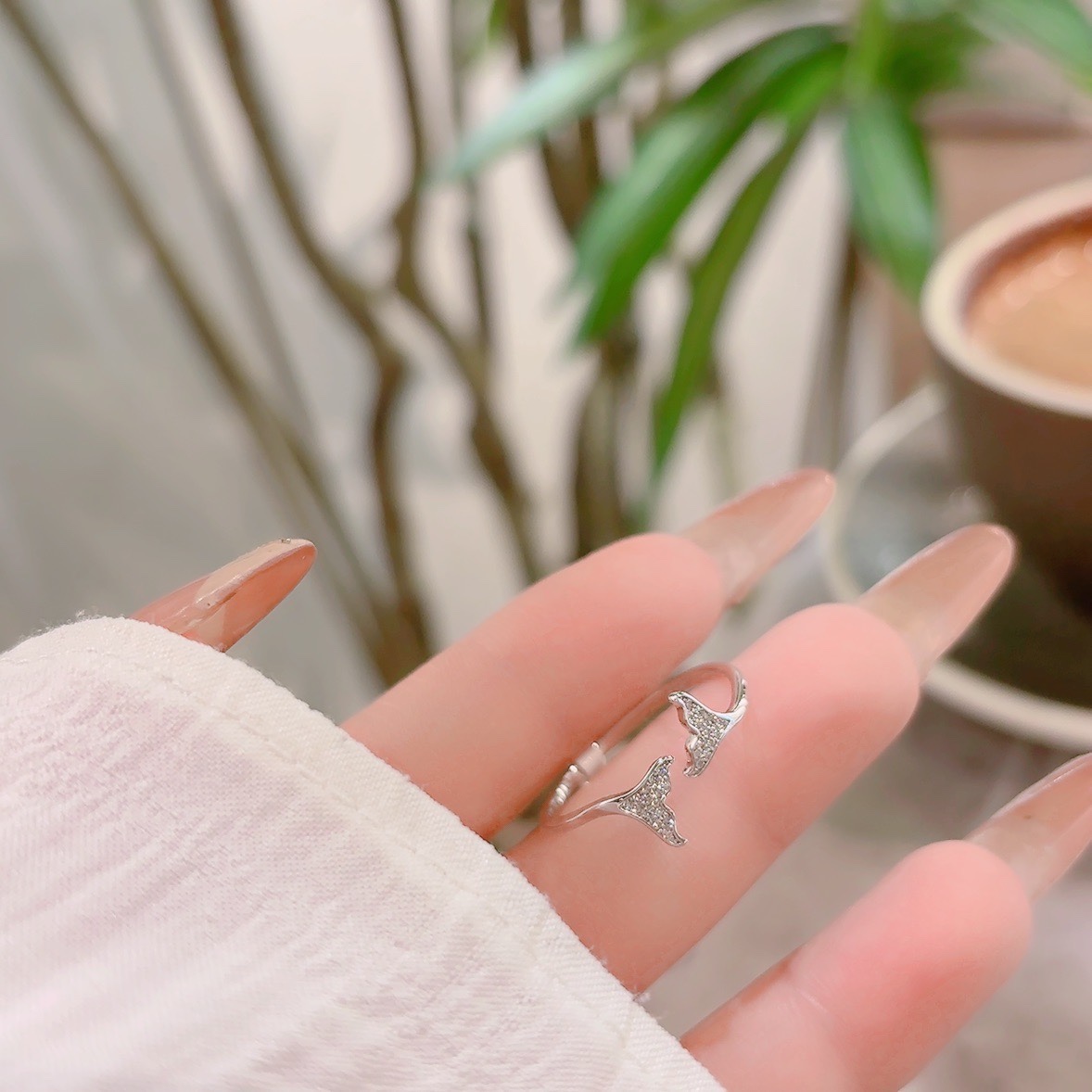 High Polish Silver Ring Vintage Office Gold