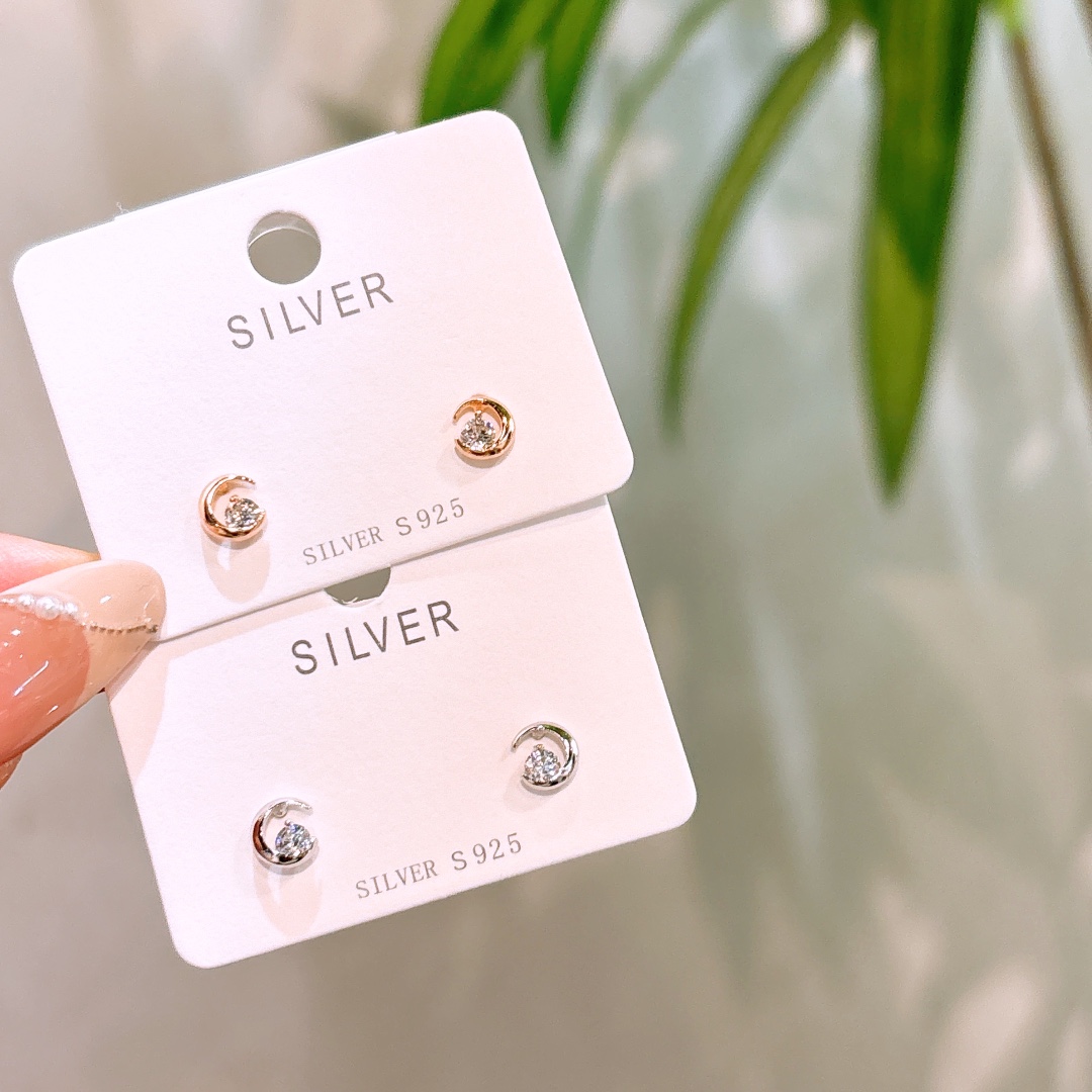 Low Allergy Silver Earrings Girly Everyday Wear Silver