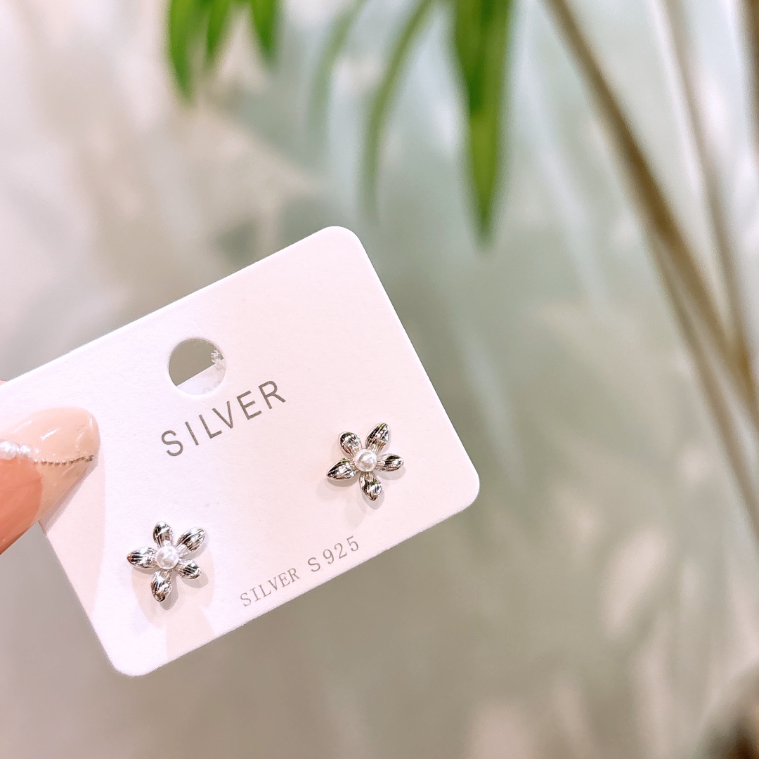 Solid Silver Earrings Romantic Anniversary Silver