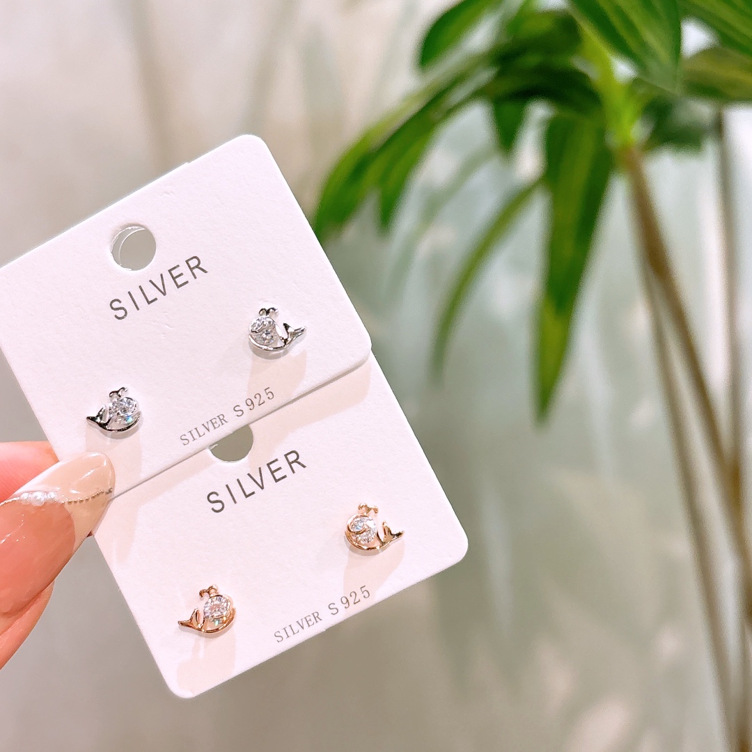 Nickel Free Silver Earrings Fashion Annual Party Gold