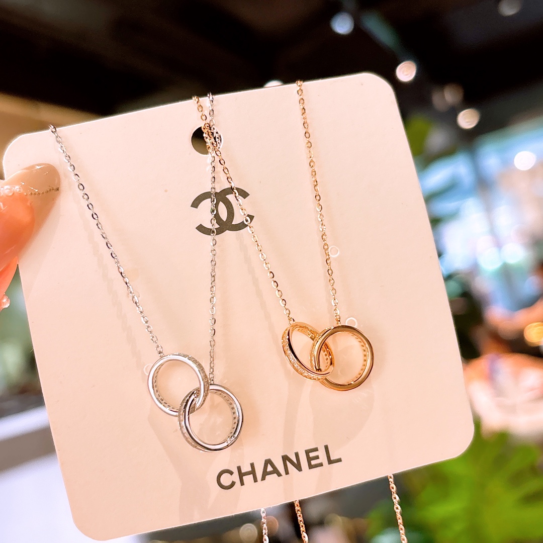 High Polish Silver Necklace French Self-love Silver