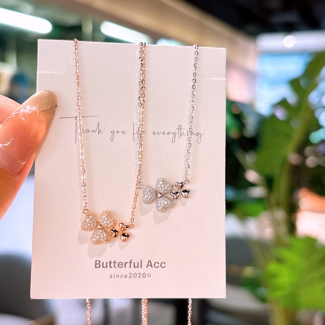 Low Allergy Silver Necklace Forest Self-love Gold