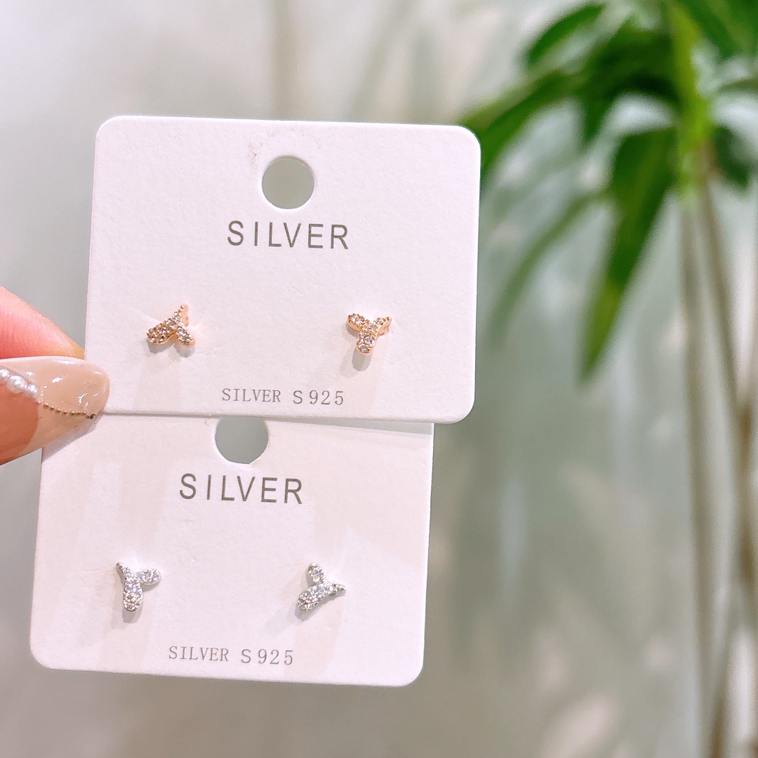 925 Silver Earrings Artistic Gift for Her Gold