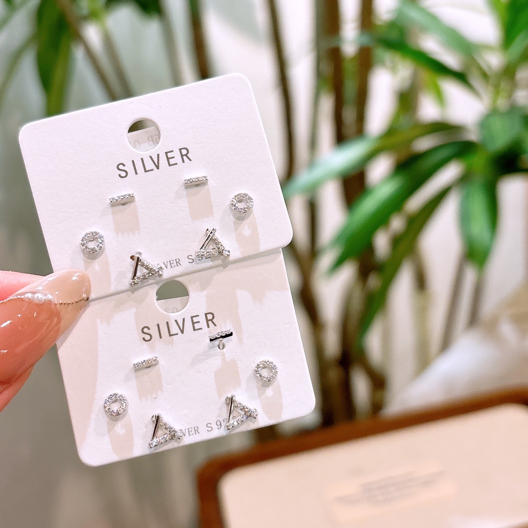 S925 Sterlingsilber Ohrringe Verspielt Für mich selbst Gold