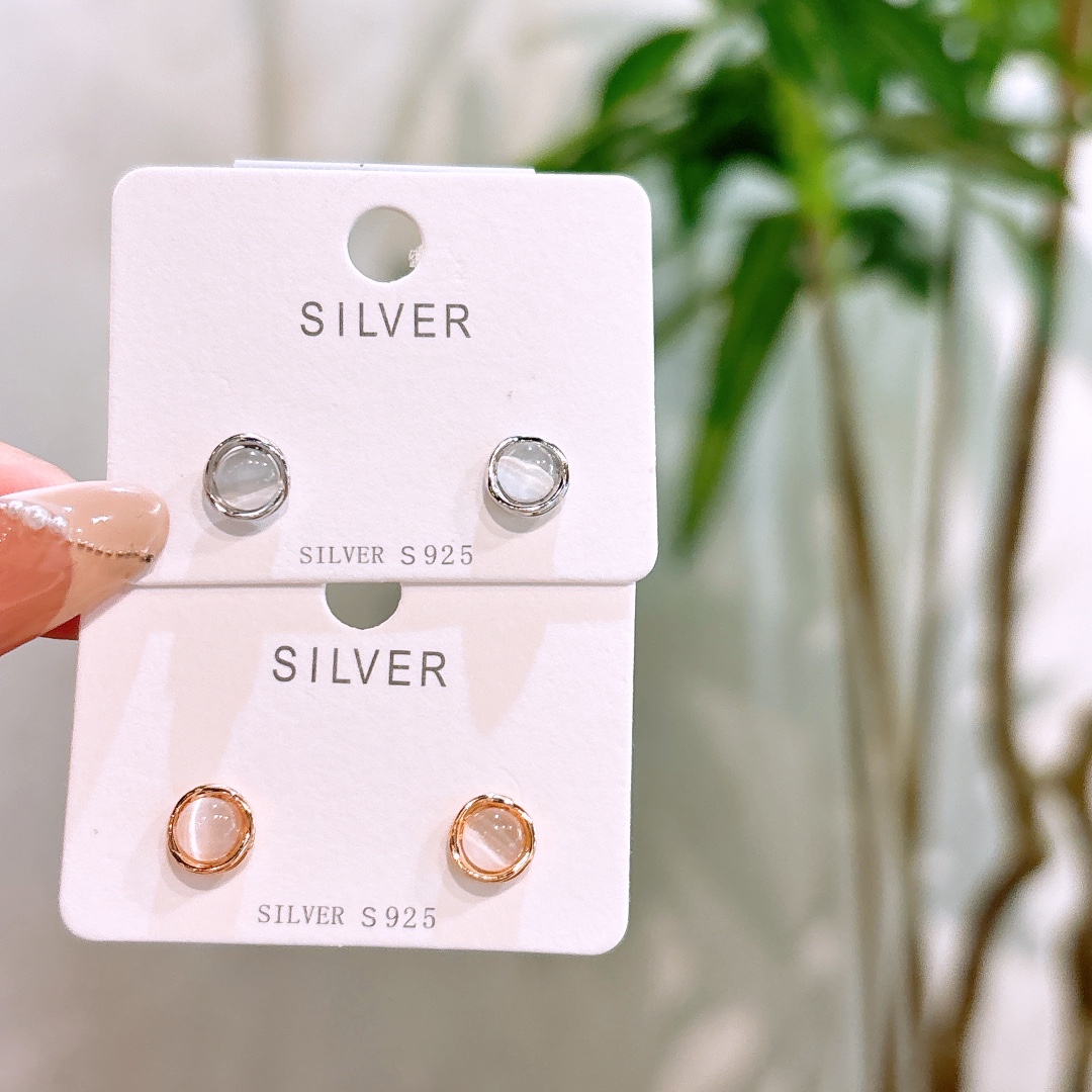 Fine Silver Earrings Chic Housewarming Silver