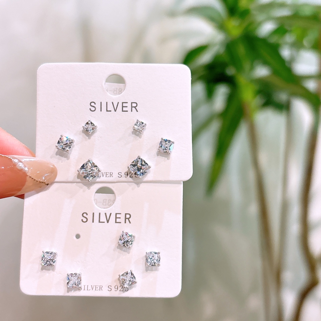 High Polish Silver Earrings Unique Banquet Silver