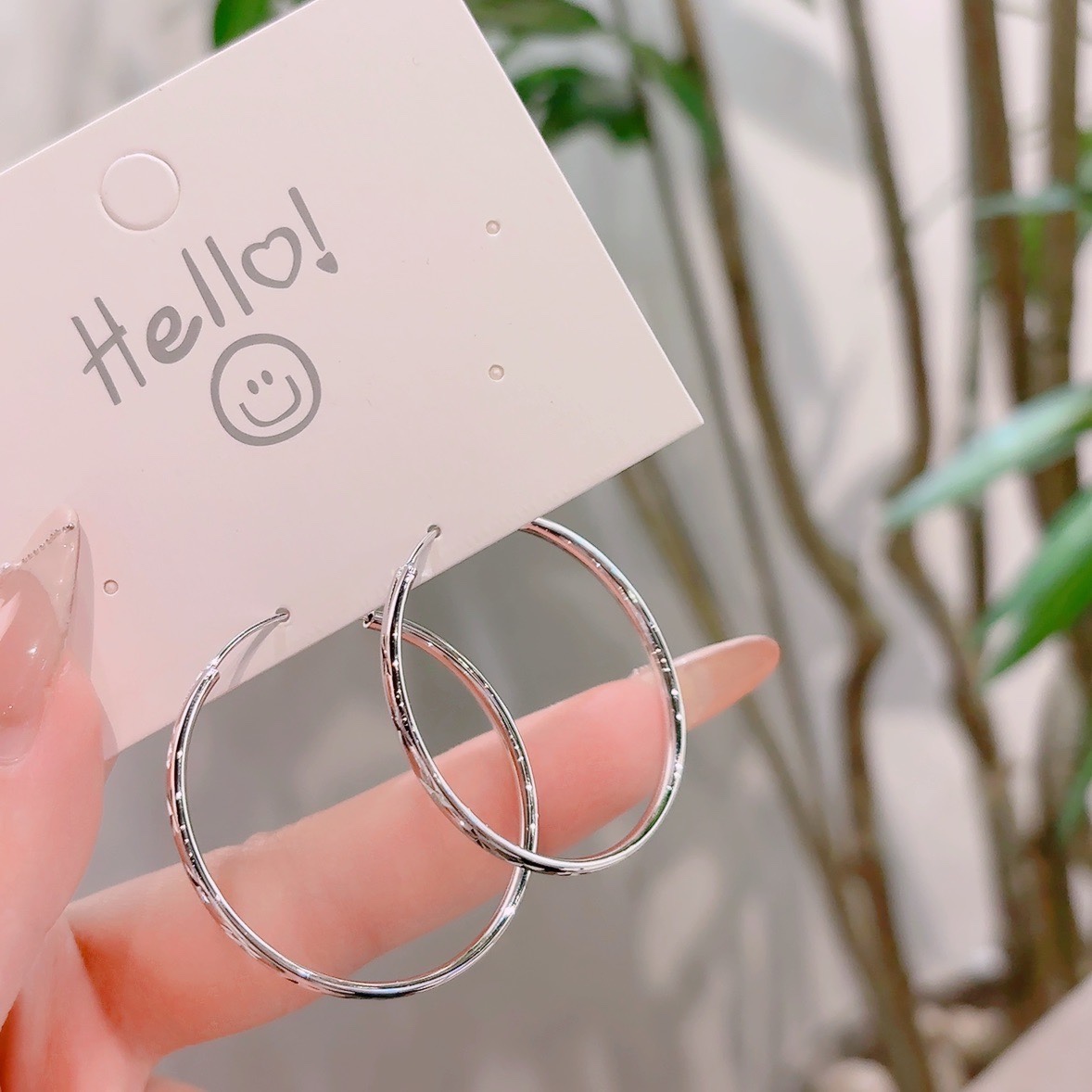 High Polish Silver Hoop Earrings Delicate Banquet Gold