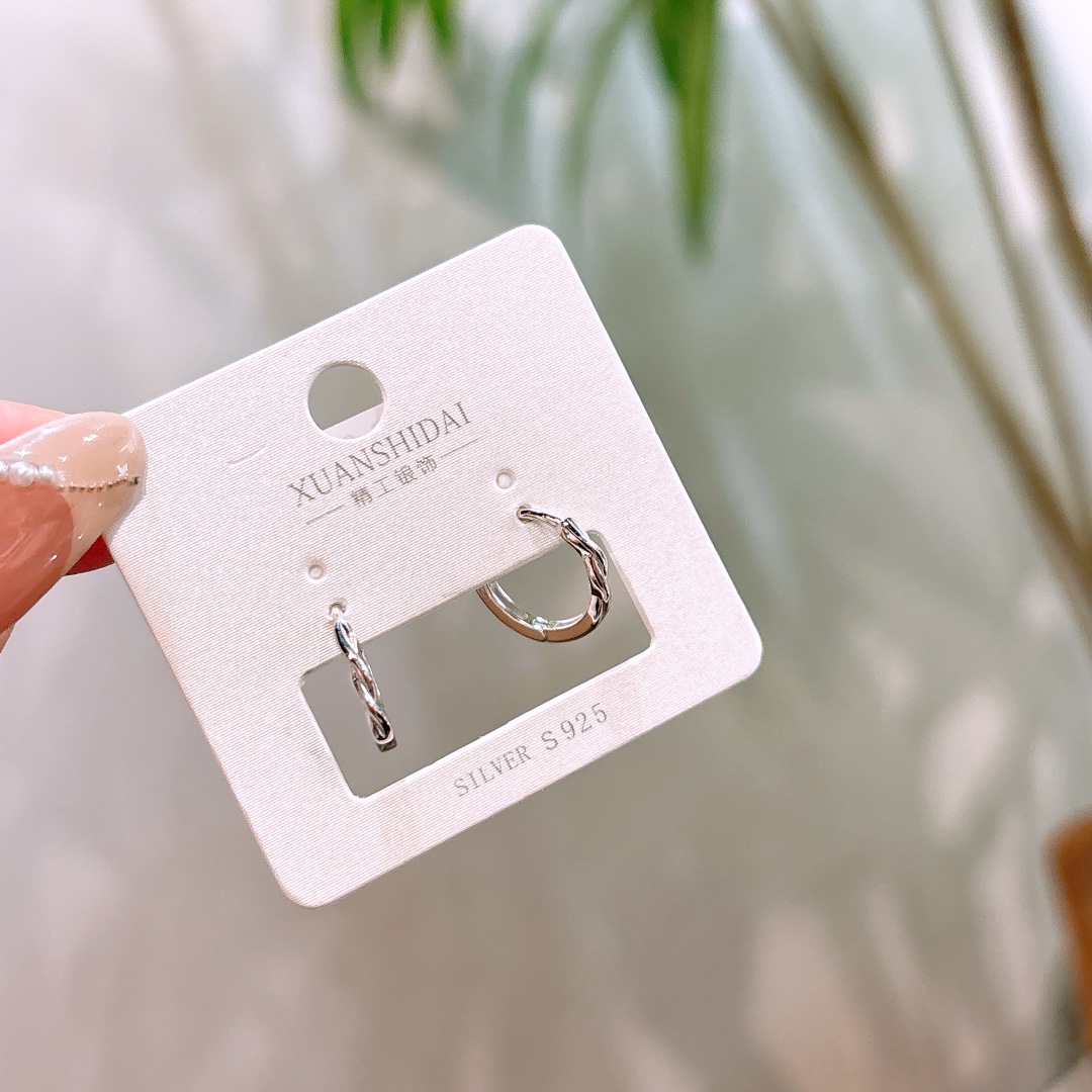 High Polish Silver Ear Cuffs French Anniversary Gold