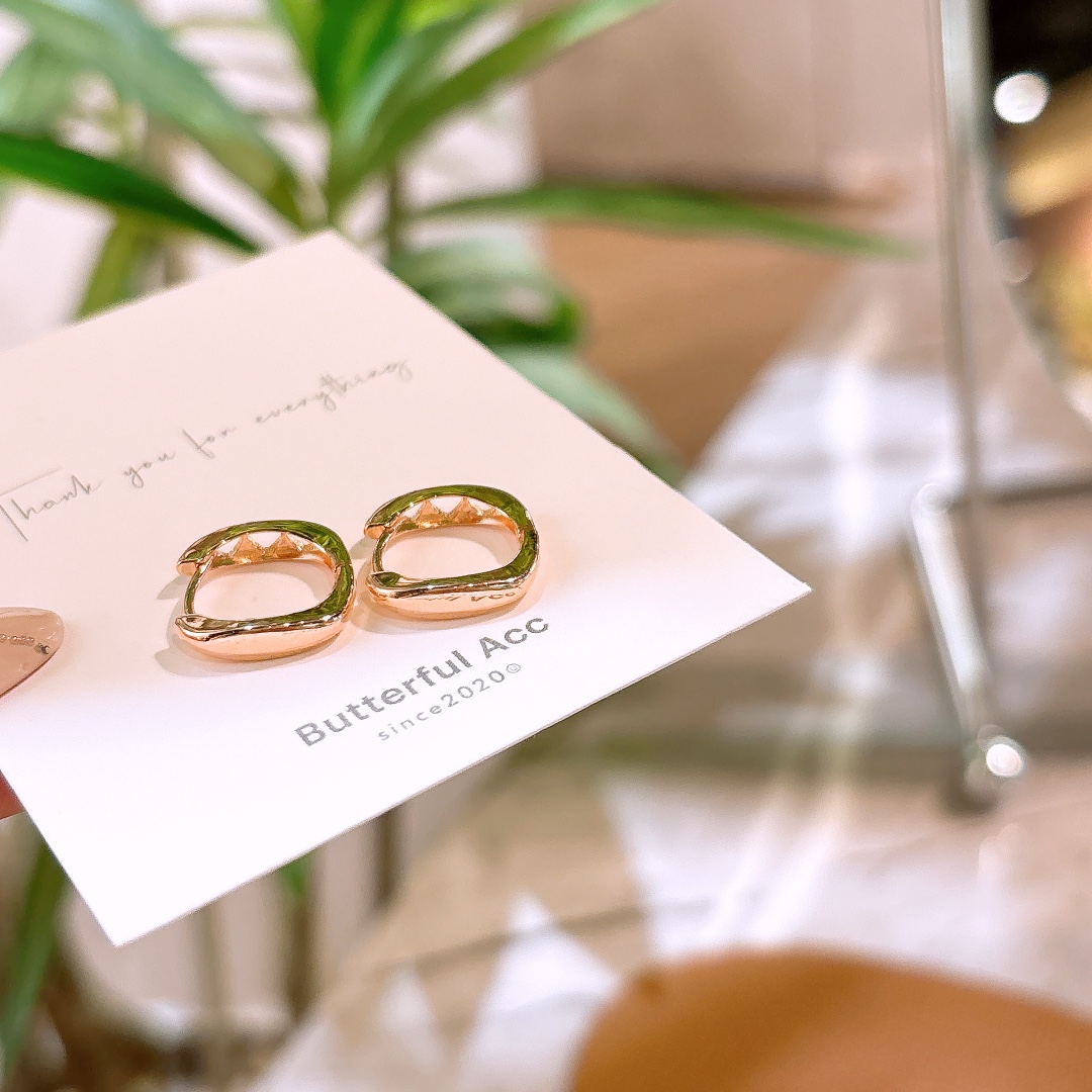 Fine Silver Ear Cuffs Light Luxury Bestie Gift Silver