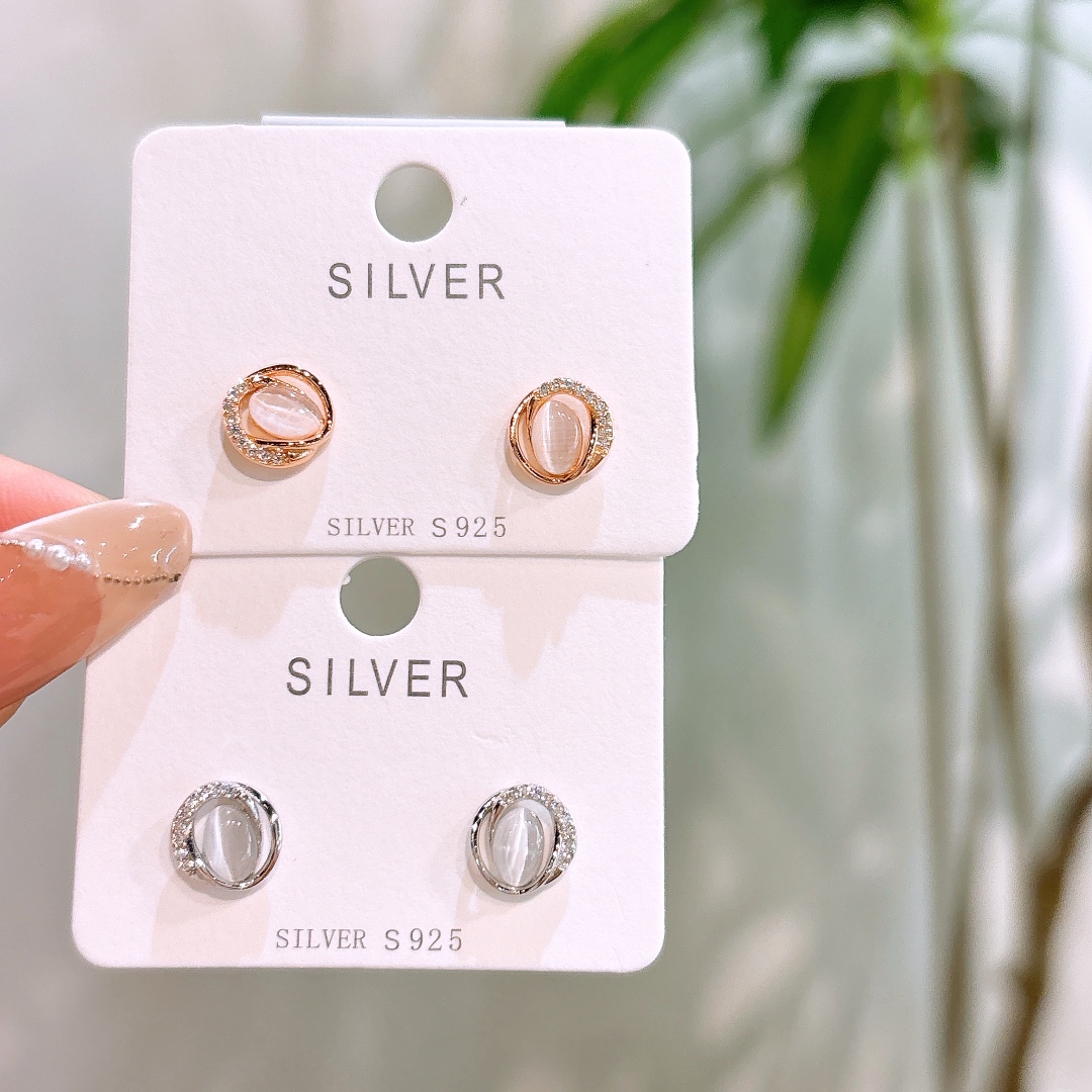 925 Silver Earrings Premium Travel Silver