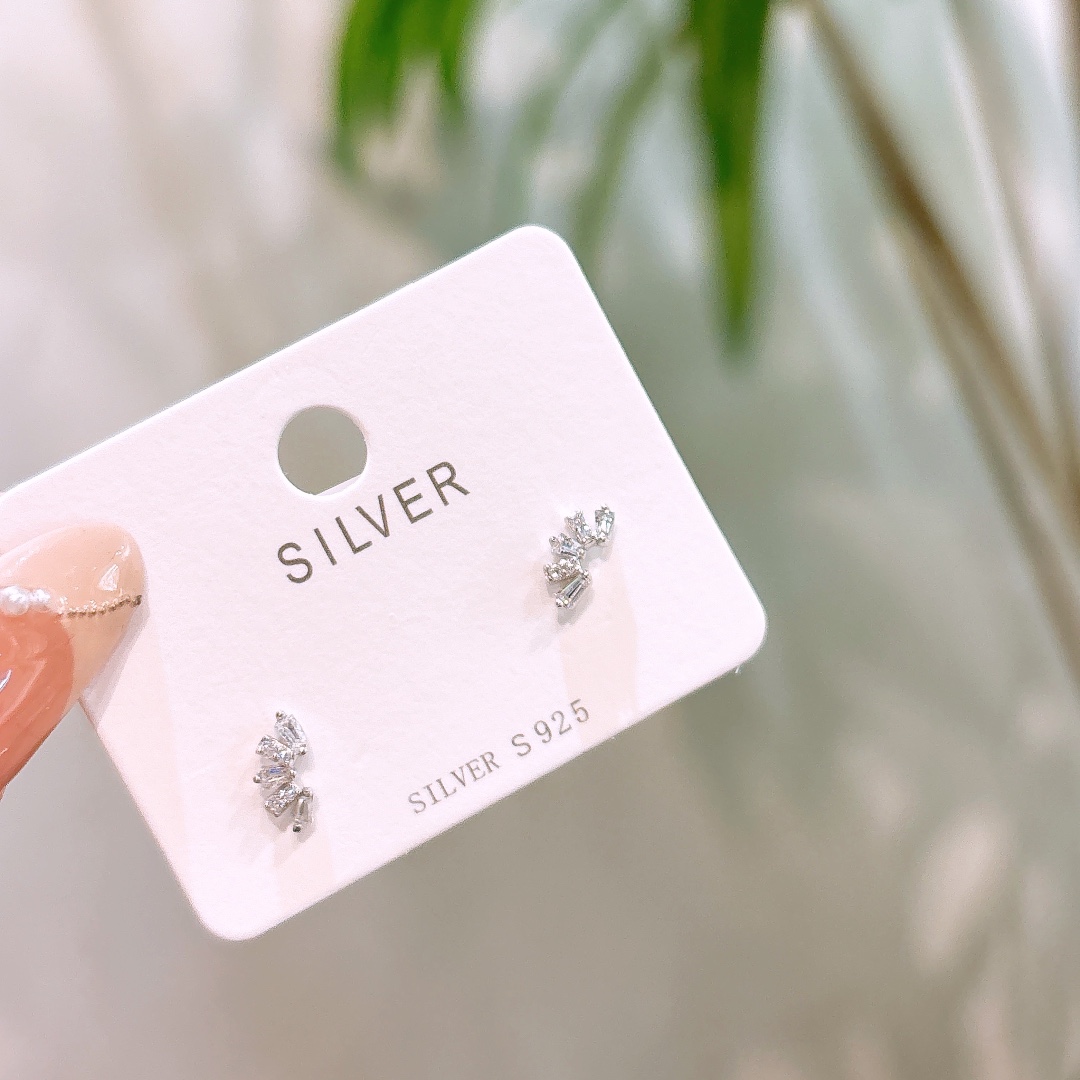 Hypoallergenic Silver Earrings Girly Wedding Registration Silver