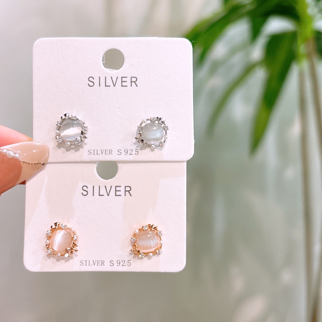 Allergiearmes Silber Ohrringe Schick Arbeitsplatz Silber