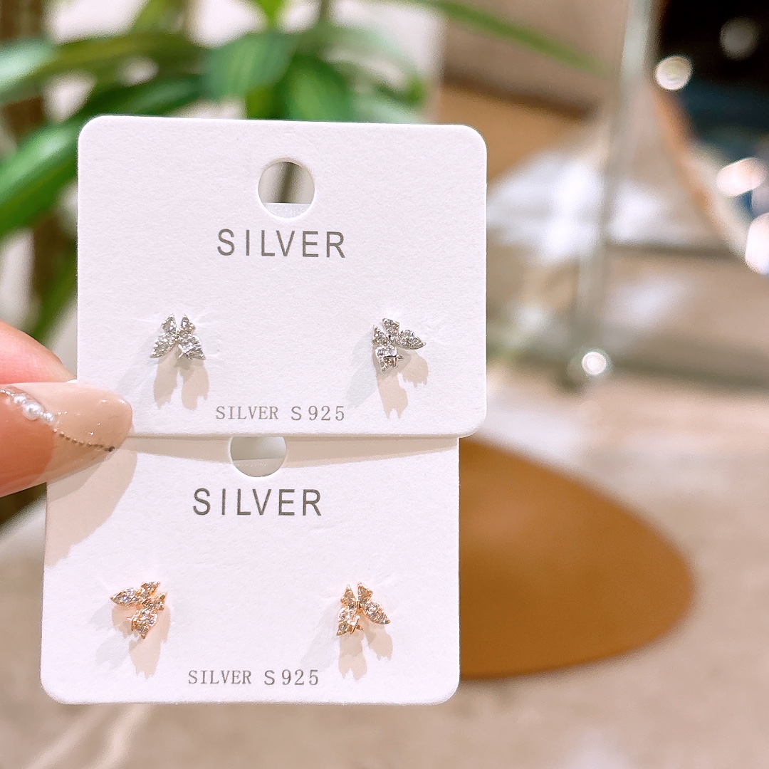 Nickelfreies Silber Ohrringe Französisch Reise Gold