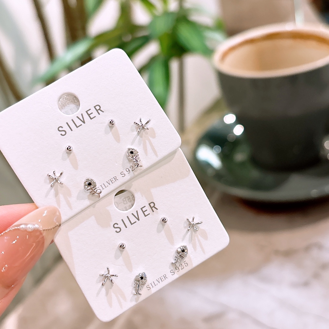 Nickel Free Silver Earrings French Proposal Gold