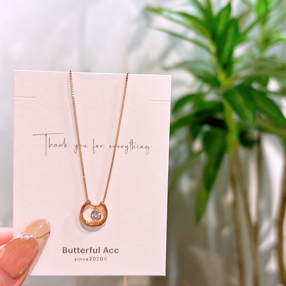 Allergiearmes Silber Kette Vintage Büro Gold