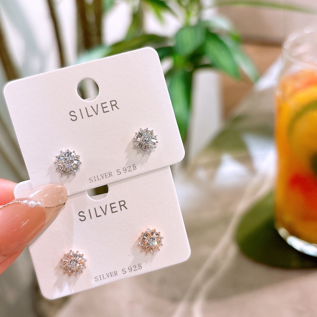 Hypoallergenic Silver Earrings Elegant Proposal Silver