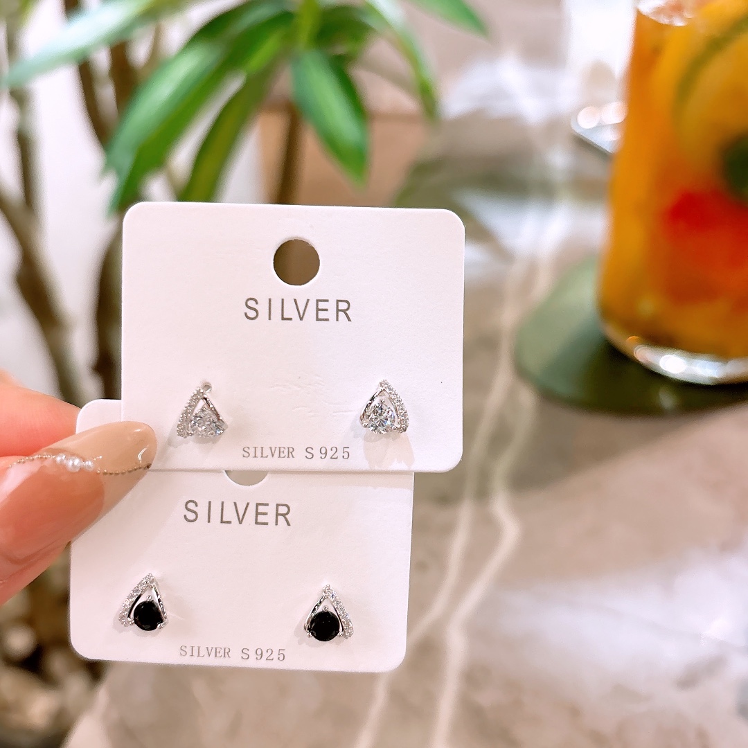 High Polish Silver Earrings Cute Housewarming Gold