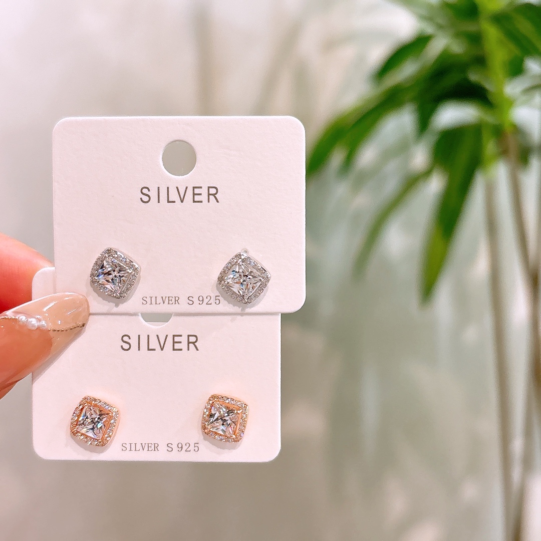 925 Silver Earrings Girly Wedding Silver