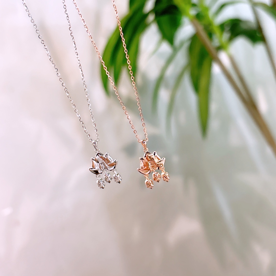 遊び心高品質シルバーネックレスゴールド 母の誕生日