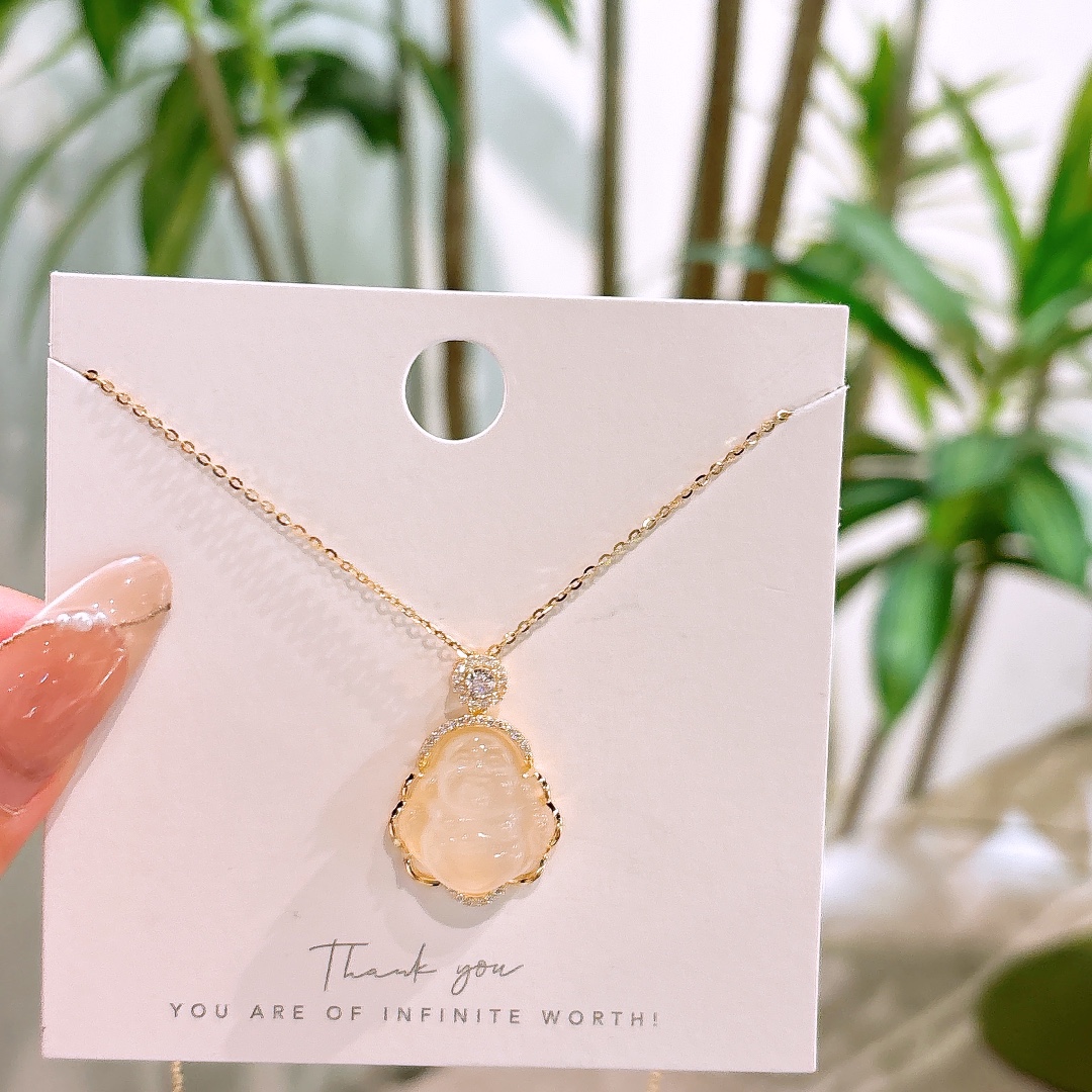 Nickelfreies Silber Kette Leichter Luxus Hochzeitsgeschenk Gold