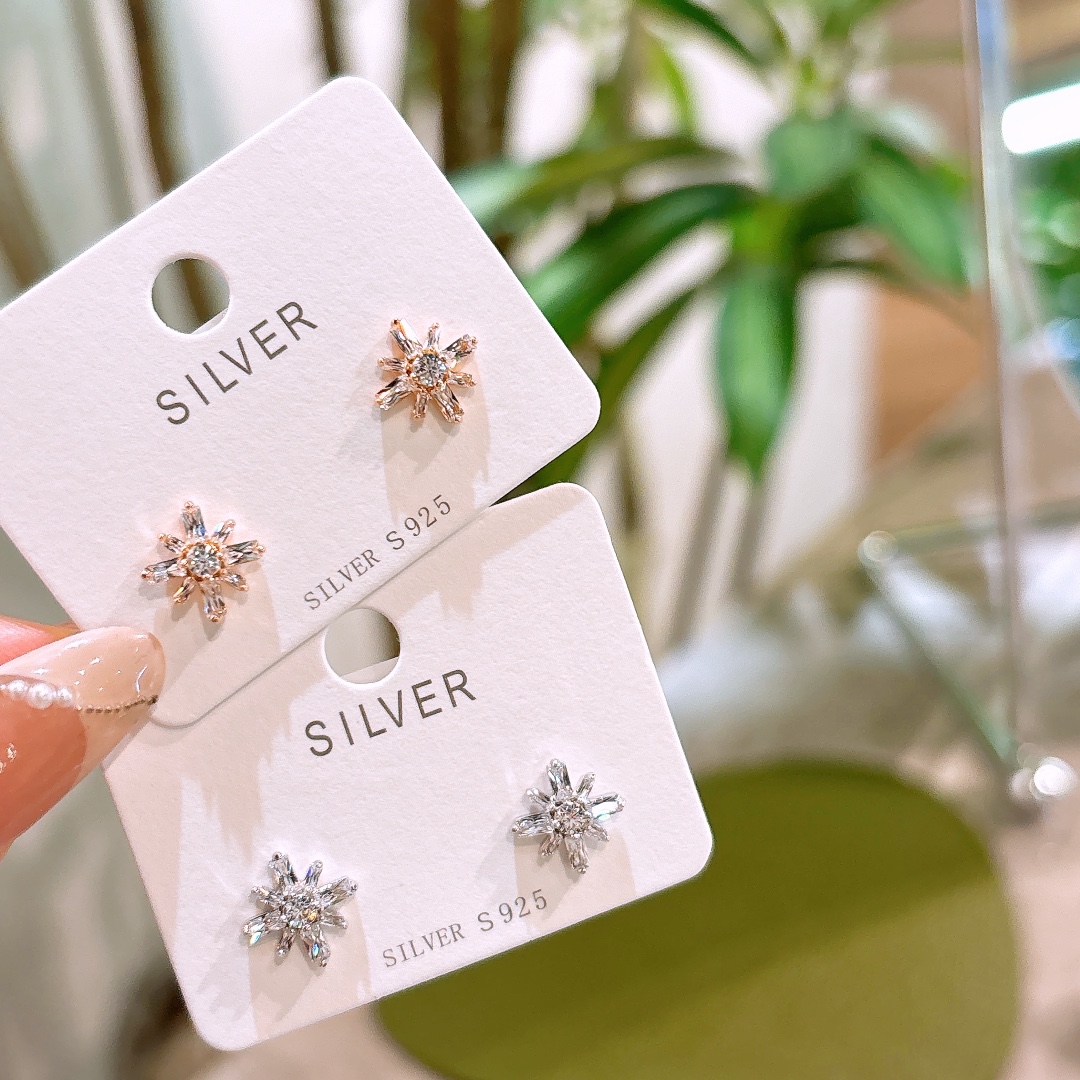 Fine Silver Earrings Romantic Self-love Silver