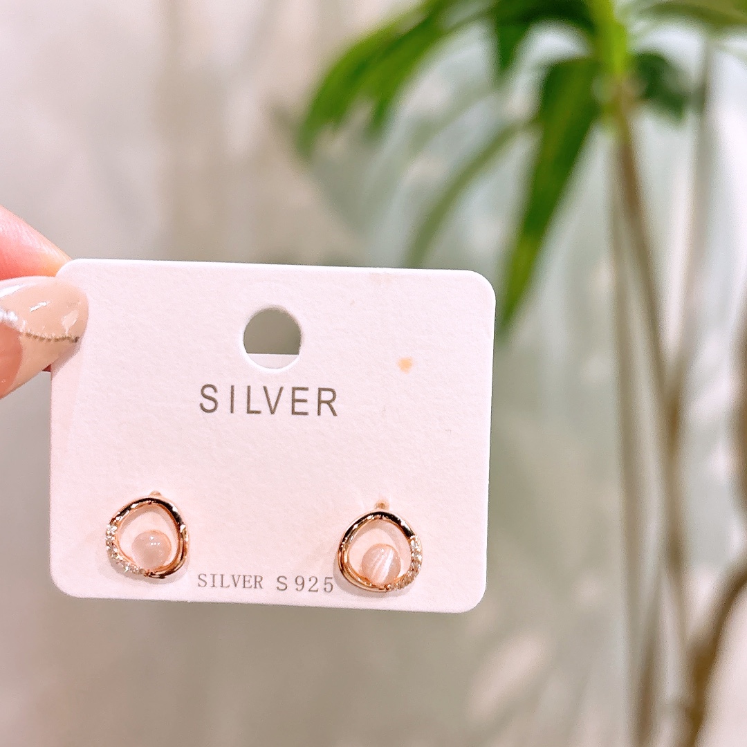 S925 Sterling Silver Earrings Premium Annual Party Silver