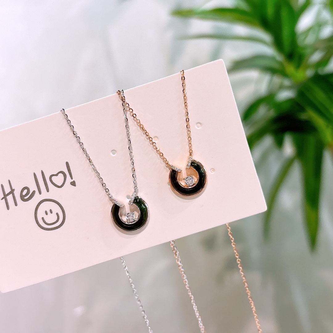 Solid Silver Jasper Necklace Girly Party Gold