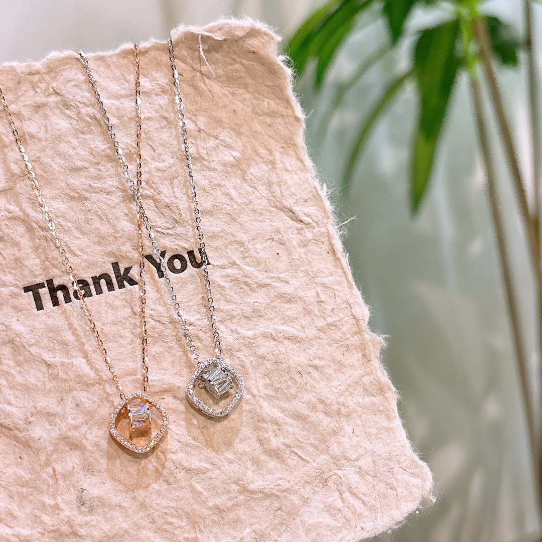 Low Allergy Silver Necklace Pure Graduation Gold