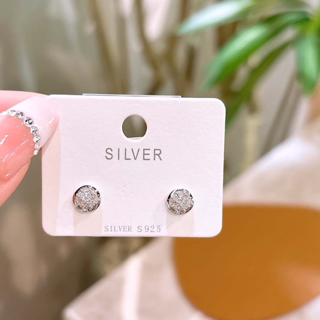 Hypoallergenic Silver Earrings Ultra Minimal Everyday Wear Silver