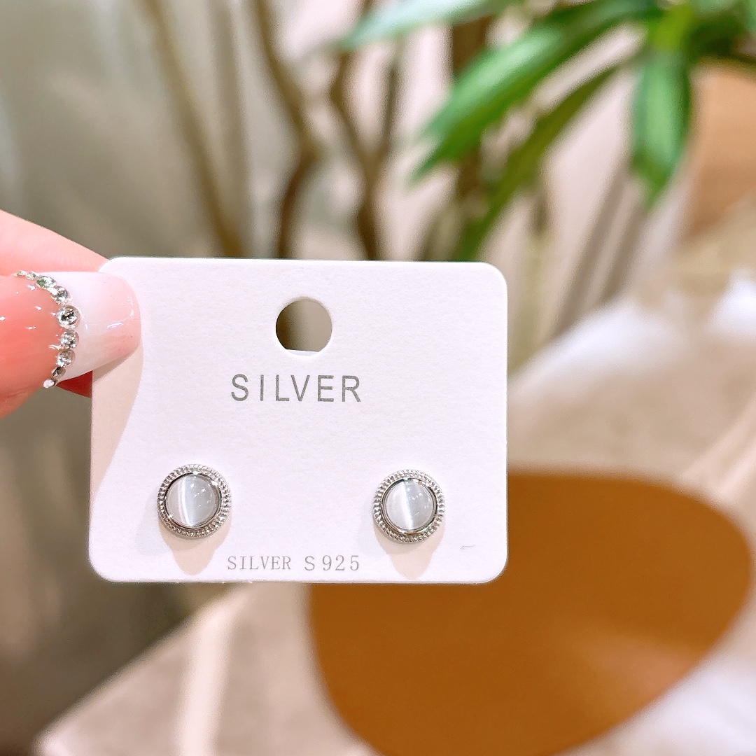 S925 Sterling Silver Earrings Girly Date Night Gold