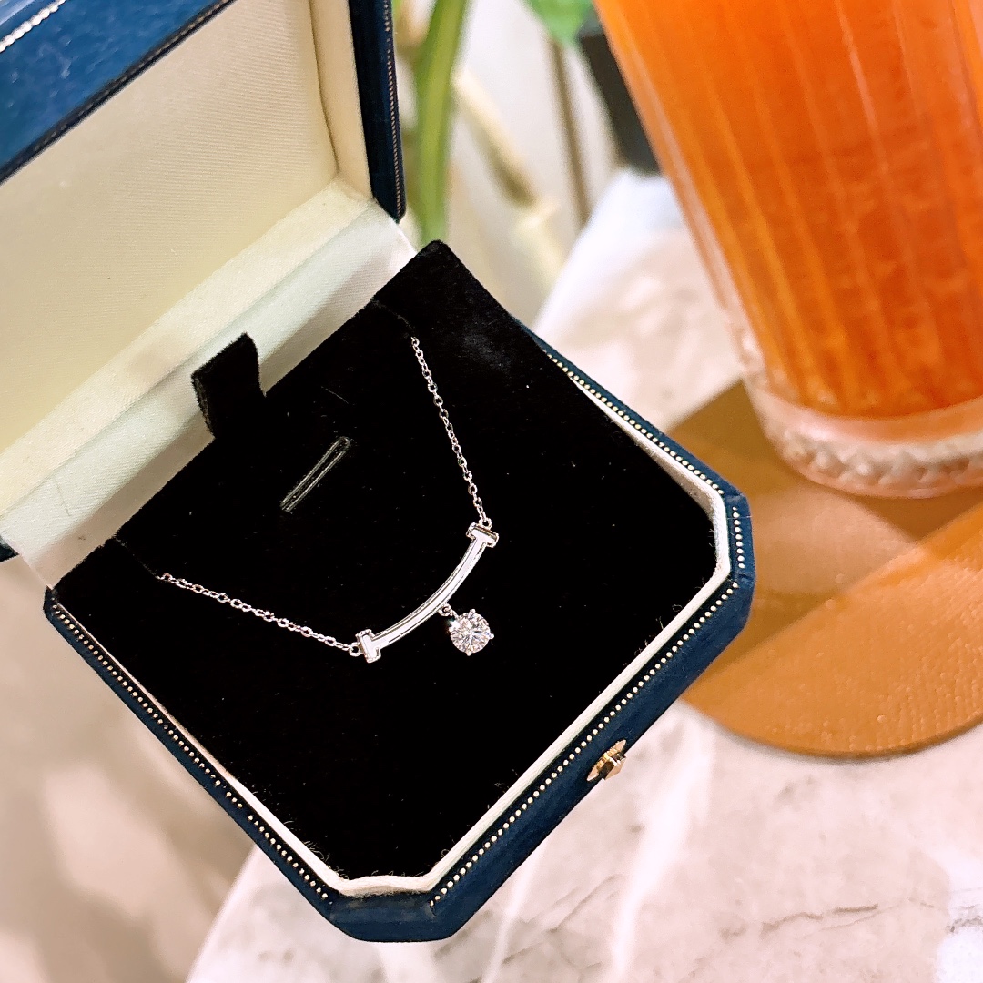 Hypoallergenes Silber Moissanit Kette Künstlerisch Hauseinweihung Gold