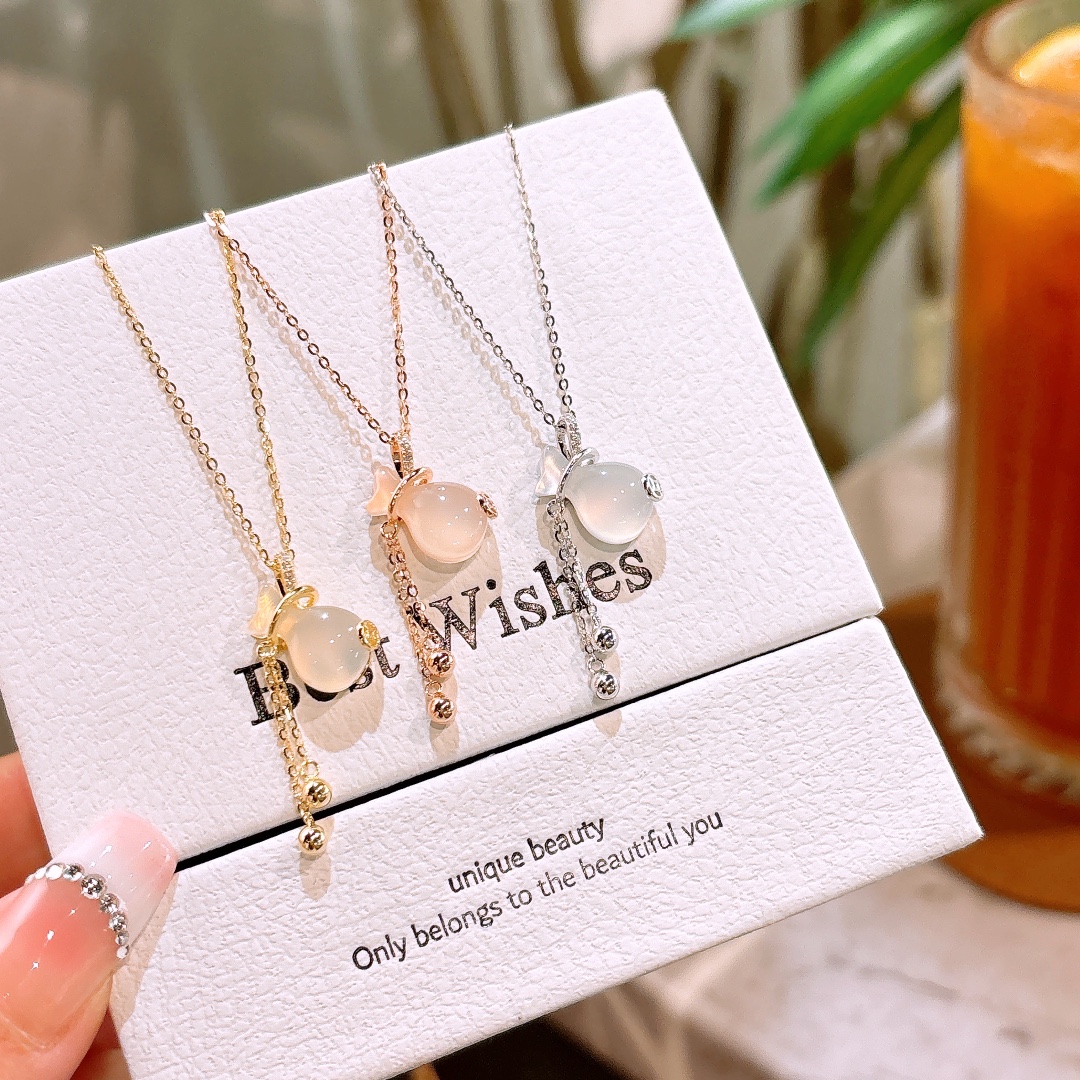 Nickel Free Silver Necklace Cute Anniversary Gold