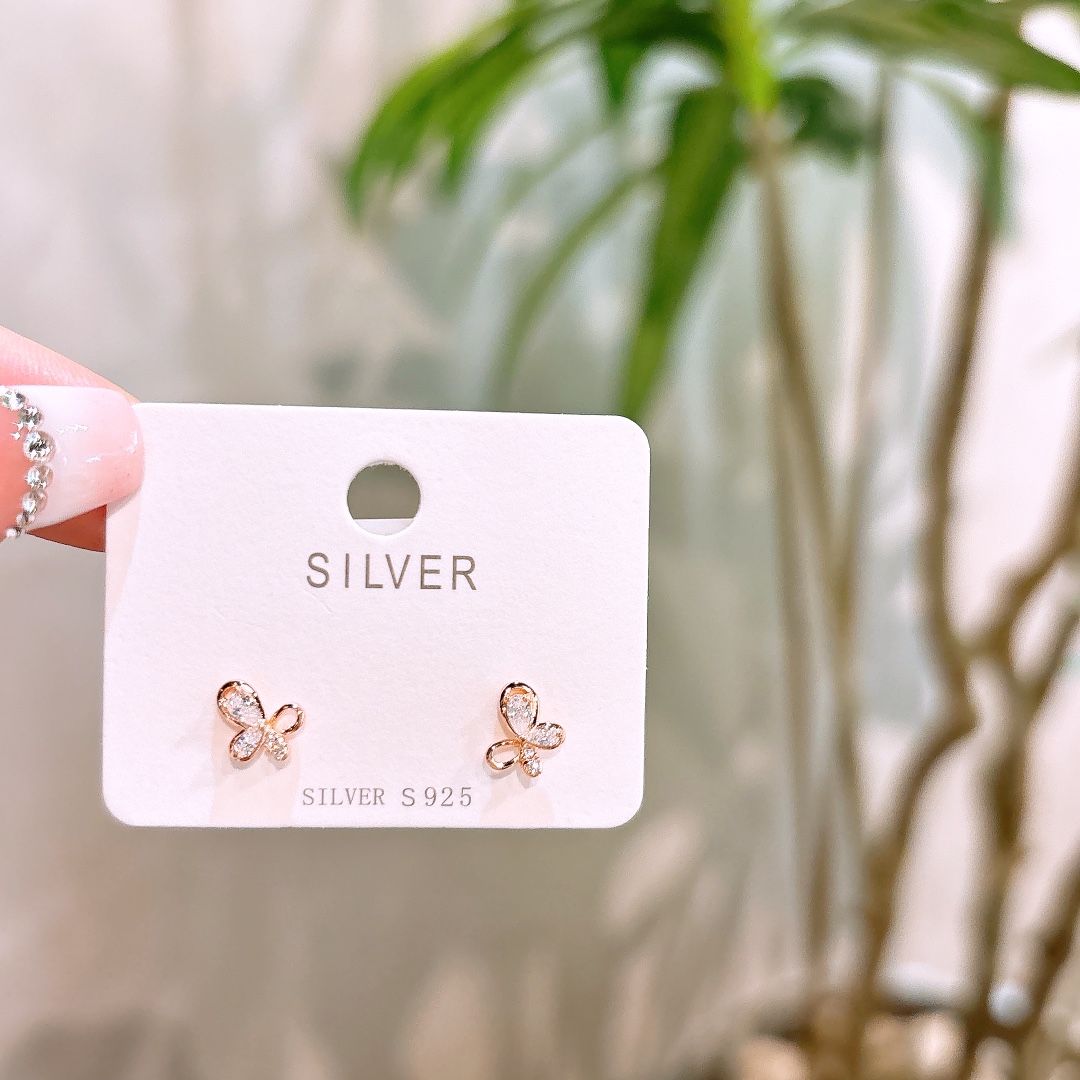 Hypoallergenic Silver Earrings Ins Style Birthday Silver