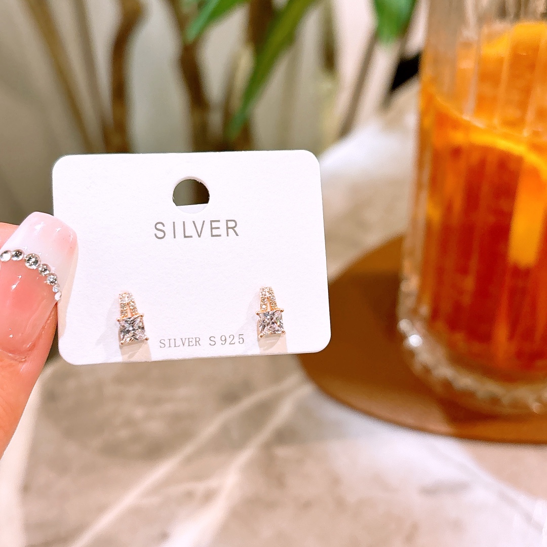 Hypoallergenic Silver Earrings Dainty Party Silver