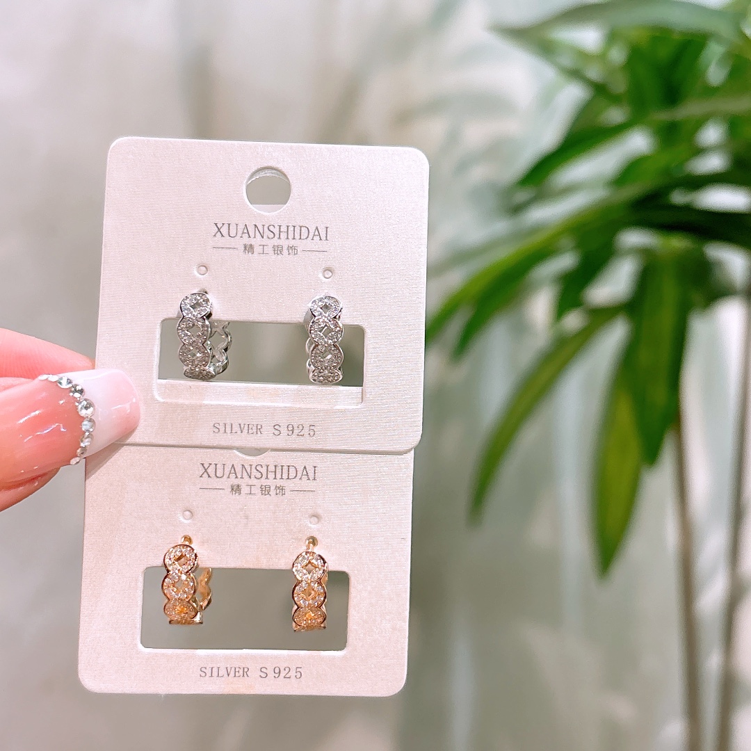 Hypoallergenic Silver Ear Cuffs Dainty Party Gold