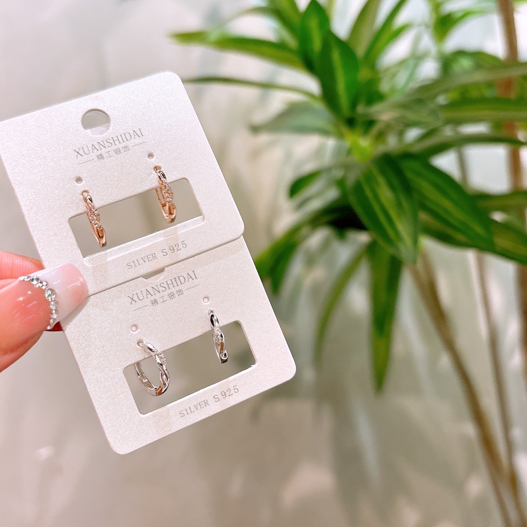 S925 Sterling Silver Ear Cuffs Ethereal Confession Silver