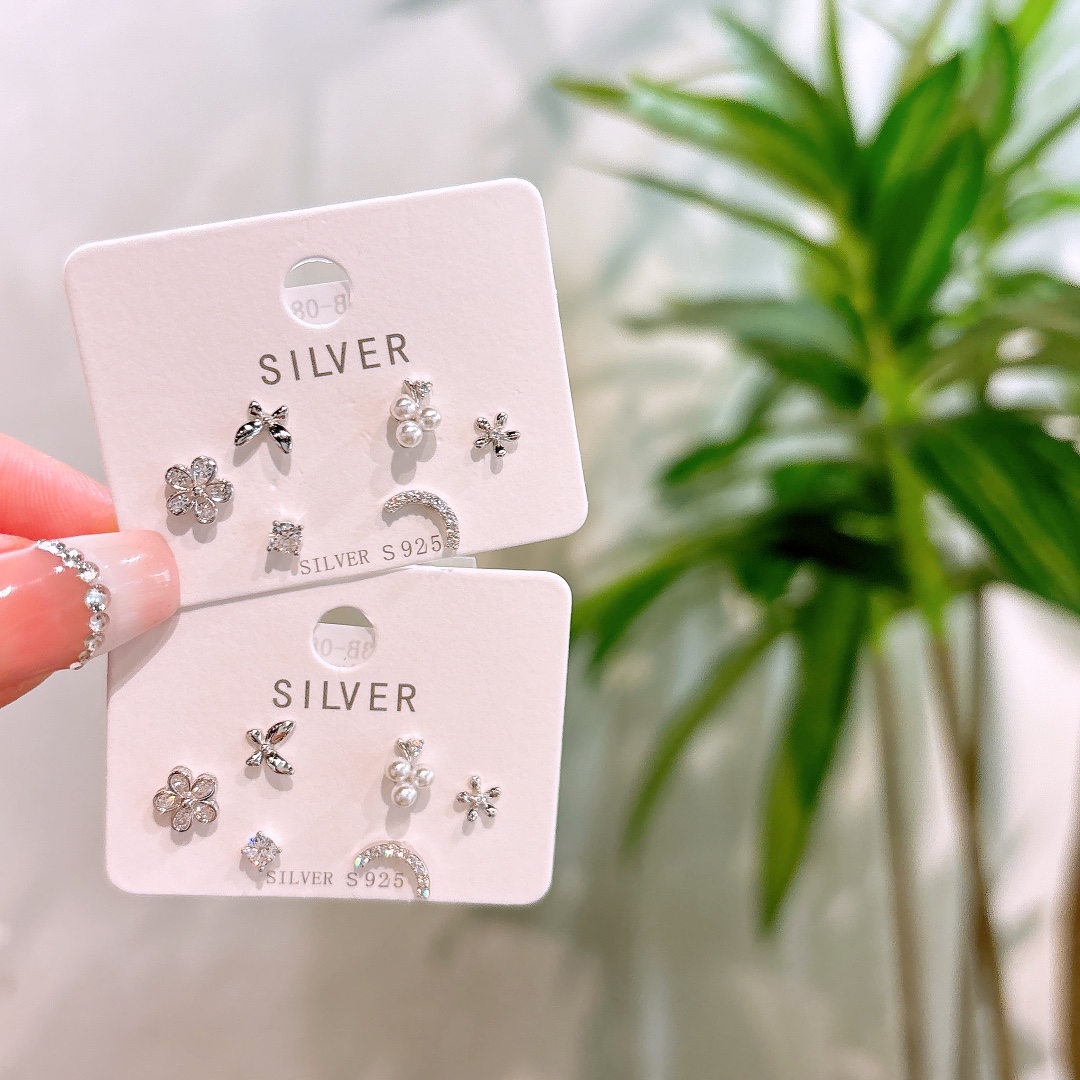 Hypoallergenic Silver Earrings Pure Wedding Registration Gold