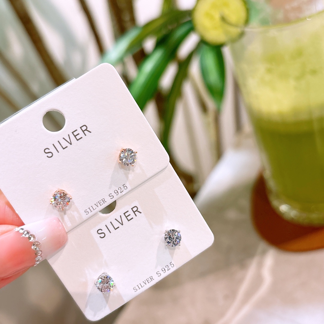 Allergiearmes Silber Ohrringe Lebendig Vatertag Gold