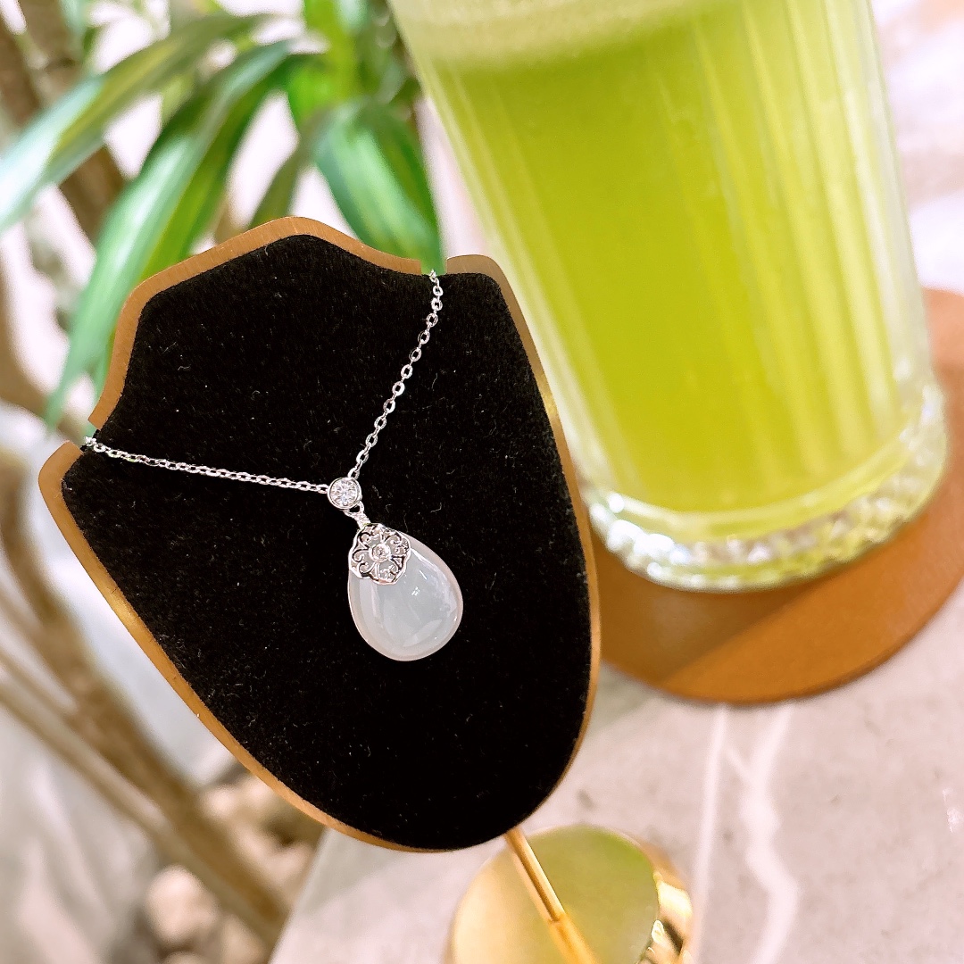 韓国風S925スターリングシルバーネックレスシルバー パーティー