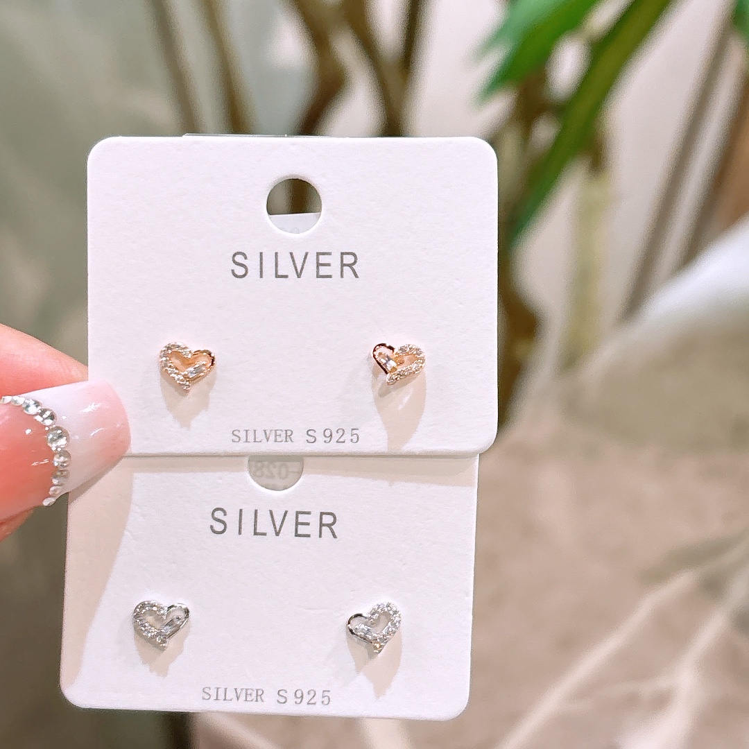 Fine Silver Earrings Vintage Proposal Silver