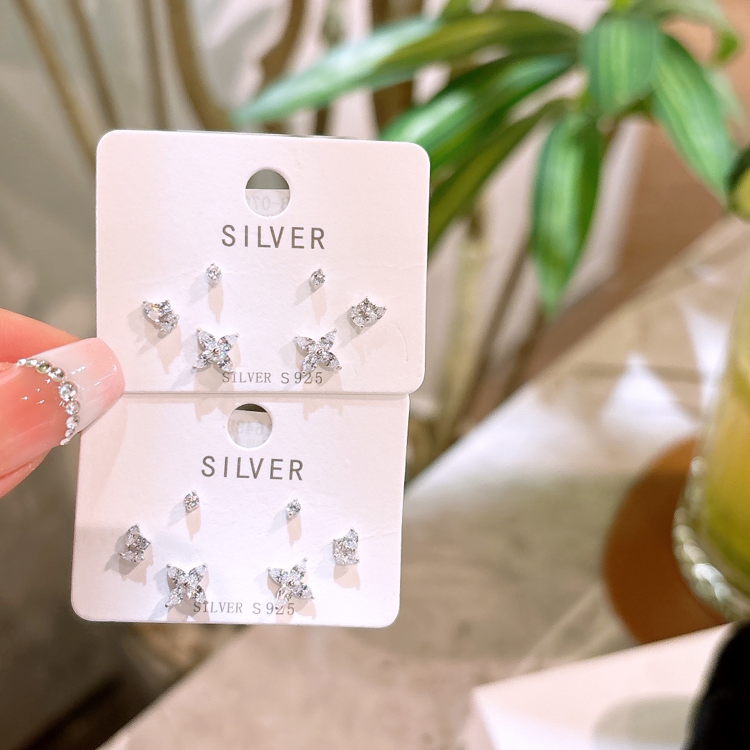 Hypoallergenic Silver Earrings Premium Teacher's Day Silver